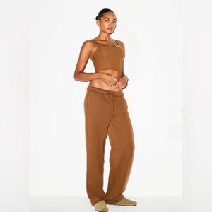 SKIMS Cotton Fleece Classic Straight Leg Pant